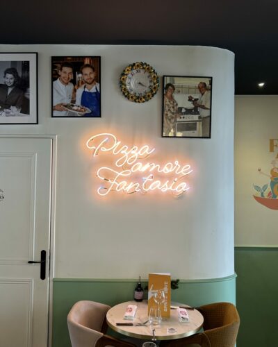 Enseigne et Vitrophanie - Enseigne néon led - Pizza, amore, fantasia